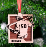 Baseball Ornament Rectangle