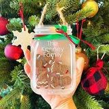 Personalized Christmas Ornament 2023, Cookie Jar Ornament, Family Gift, Family Ornament, Gingerbread Cookies Ornament for Family,3D Ornament