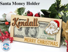 Personalized Santa Christmas Money Holder