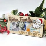 Personalized Santa Christmas Money Holder