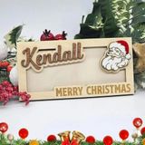 Personalized Santa Christmas Money Holder