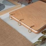 Wooden adventure travel book