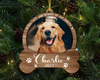 You Left Paw Prints Dog memorial Ornament