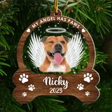 You Left Paw Prints Dog memorial Ornament