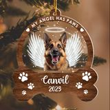 You Left Paw Prints Dog memorial Ornament