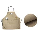 PERSONALISED CANVAS MIXED LEATHER APRON - LGH57