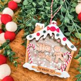 Gingerbread House Shaked Ornament