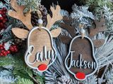Personalized Reindeer Ornament