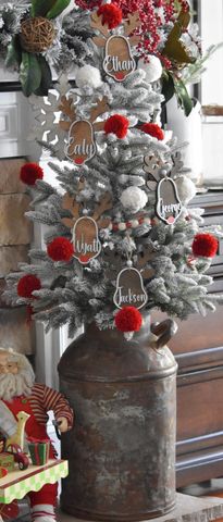  Personalized Reindeer Ornament 