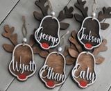 Personalized Reindeer Ornament