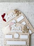 Customized Dear Santa Wooden Sign for Kids