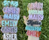 Custom Name Acrylic Keychains