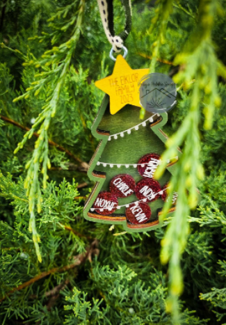 Christmas Tree Shaker Ornament