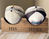 Double Wooden Hat Holder