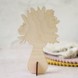 WOODEN MOTHER'S DAY FLOWER BOUQUET CARD - WGH75