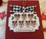 Personalized Cutest Reindeer Family Ornament
