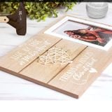 PERSONALISED WOODEN PHOTO FRAME - WGH48