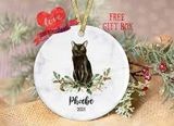 Black Cat and Dog memorial gift Ornament