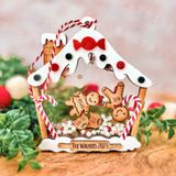 Gingerbread House Shaked Ornament