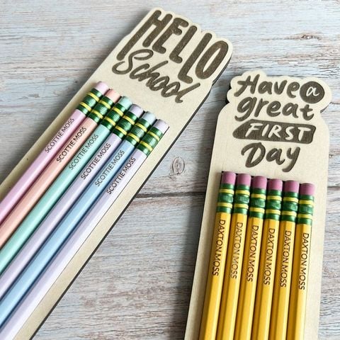  Personalized pencils gift set 