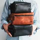 TOILETRY LEATHER BAG DOPP KIT FOR MEN - LGH30