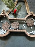 Fur Family Shaker Ornament