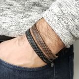 Mens Leather Bracelet