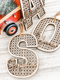 Baby Name Sign Boho Ornament
