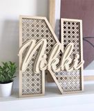 Baby Name Sign Boho Ornament