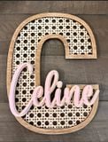 Baby Name Sign Boho Ornament