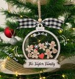 Personalized Snowball Family Ornament 2023