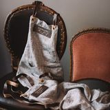 PERSONALISED CANVAS MIXED LEATHER APRON - WGH55