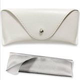 PERSONALISED MEDIUM HARD LEATHER GLASSES CASE - LGH15