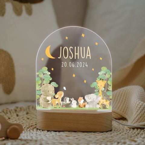Personalized cute animals night light