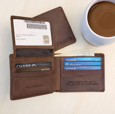  PERSONALISED ENGRAVED WALLET - LGH64 
