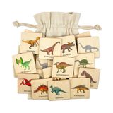 Wooden Dinosaurs Matching Cards