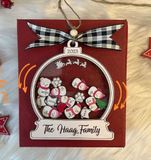 Personalized Snowball Family Ornament 2023