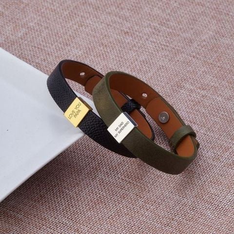 PERSONALISED LEATHER BRACELET - LGH62