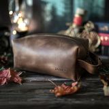 TOILETRY LEATHER BAG DOPP KIT FOR MEN - LGH30
