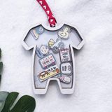 Baby's First Christmas Ornament 2023 Gifts Personalized Wooden Baby Ornament