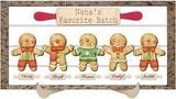Personalized Gingerbread Family Wood Sign