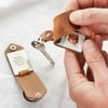 PERSONALISED LEATHER CASE PHOTO KEYRING - WGH41