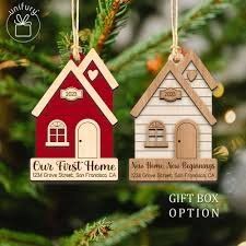  First Christmas In Our New House Ornament 