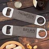 PERSONALISED LEATHER BOTTLE OPENER - LGH66
