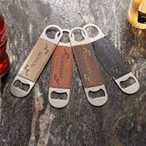 PERSONALISED LEATHER BOTTLE OPENER - LGH66