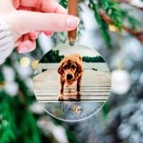 Custom Personalized Memorial Pet Photo Acrylic Ornament