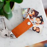 PERSONALISED LEATHER PHOTO KEYRING - LGH53