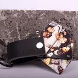 PERSONALISED LEATHER PHOTO KEYRING - LGH53