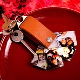 PERSONALISED LEATHER PHOTO KEYRING - LGH53