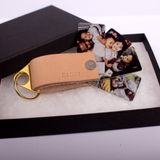 PERSONALISED LEATHER PHOTO KEYRING - LGH53